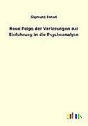 Kartonierter Einband Neue Folge der Vorlesungen zur Einführung in die Psychoanalyse von Sigmund Freud