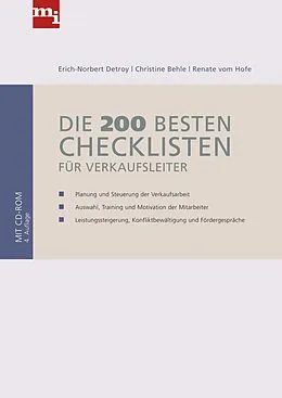 E-Book (pdf) Die 200 besten Checklisten für Verkaufsleiter von Christine Behle, Erich-Norbert Detroy, Renate vom Hofe