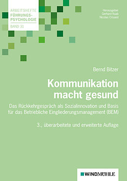 Kartonierter Einband Kommunikation macht gesund von Bernd Bitzer