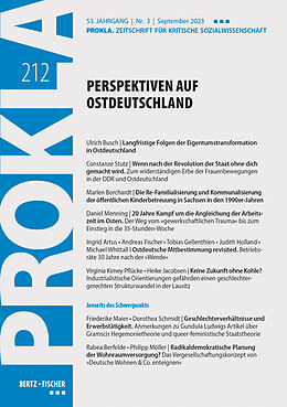 Kartonierter Einband Perspektiven auf Ostdeutschland von Prokla 212