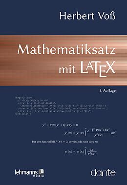 Kartonierter Einband Mathematiksatz mit LaTeX von Herbert Voß