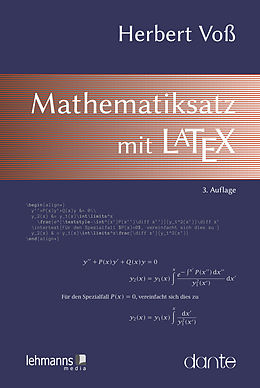 E-Book (pdf) Mathematiksatz mit LaTeX von Herbert Voß