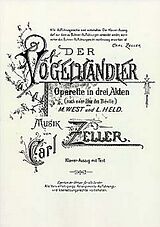 Carl Michael Zeller Notenblätter Der Vogelhändler