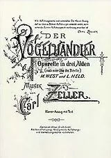 Carl Michael Zeller Notenblätter Der Vogelhändler