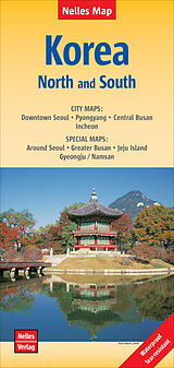 (Land)Karte Nelles Map Landkarte Korea: North and South von 