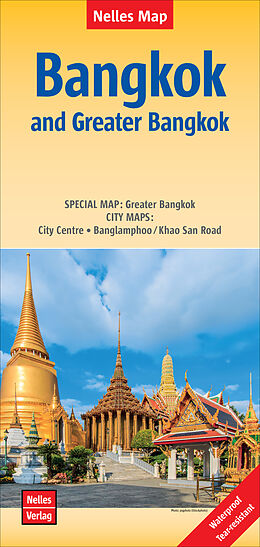 (Land)Karte Nelles Map Landkarte Bangkok and Greater Bangkok von 