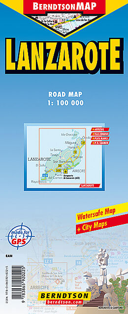 (Land)Karte Lanzarote von 