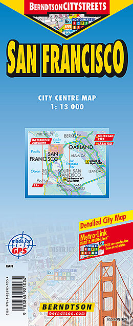 (Land)Karte San Francisco von 