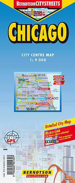(Land)Karte Chicago von 