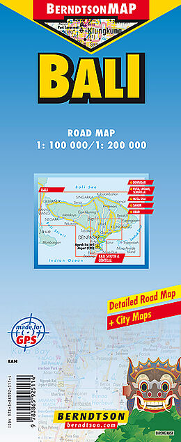 (Land)Karte Bali von 