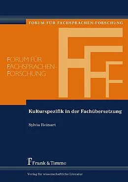 E-Book (pdf) Kulturspezifik in der Fachübersetzung von Sylvia Reinart