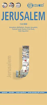 (Land)Karte Jerusalem, Borch Map von 