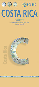 (Land)Karte Costa Rica, Borch Map von 