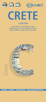 (Land)Karte Borch Map Kreta. Kriti. Crete von 