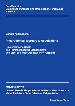 E-Book (pdf) Integration bei Mergers &amp; Acquisitions von Sandra Kaltenbacher