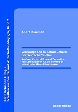 E-Book (pdf) Lernaufgaben in Schulbüchern der Wirtschaftslehre von André Bloemen