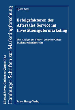 E-Book (pdf) Erfolgsfaktoren des Aftersales Service im Investitionsgütermarketing von Björn Sass