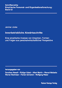 E-Book (pdf) Innerbetriebliche Abwärtsschritte von Janine Lücke