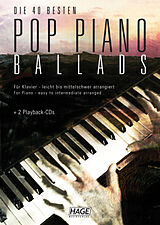Fester Einband Pop Piano Ballads 1 mit 2 Playback-CDs von 