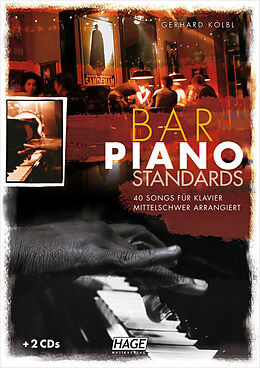Kartonierter Einband Bar Piano Standards (mit 2 CDs) von Gerhard Kölbl