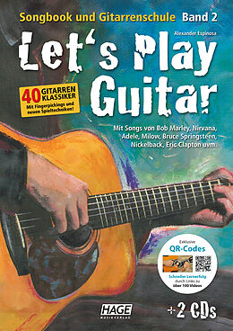 Fester Einband Let's Play Guitar Band 2 (mit 2 CDs und QR-Codes) von Alexander Espinosa
