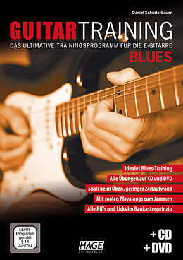 Geheftet Guitar Training Blues + CD + DVD von Daniel Schusterbauer