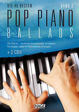 Kartonierter Einband Pop Piano Ballads 3 mit 2 Playback-CDs von 