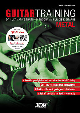 Spiralbindung Guitar Training Metal (mit QR-Codes) von Daniel Schusterbauer