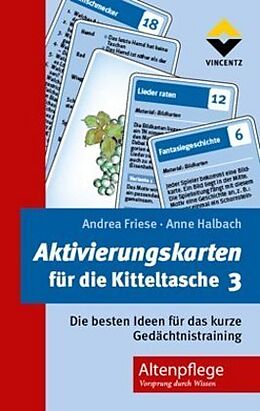 Textkarten / Symbolkarten Aktivierungskarten für die Kitteltasche 3 von Andrea Friese, Anne Halbach