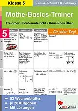 Geheftet Mathe-Basics-Trainer / Klasse 5 von Hans J Schmidt, Kurt Kaldewey