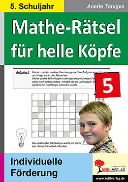 Geheftet Mathe-Rätsel für helle Köpfe / Klasse 5 von Anette Töniges