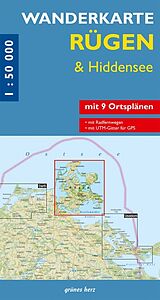 (Land)Karte Wanderkarte Rügen &amp; Hiddensee von 