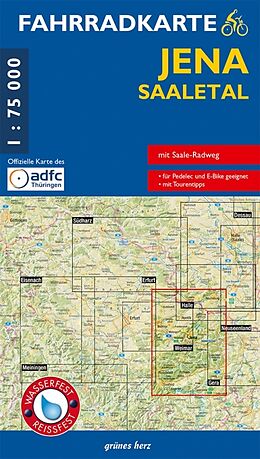 (Land)Karte Fahrradkarte Jena, Saaletal von 