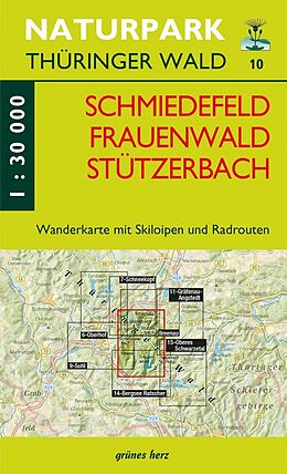 (Land)Karte Wanderkarte Schmiedefeld/Frauenwald/Stützerbach von 