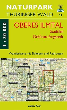 (Land)Karte Wanderkarte 11 Oberes Ilmtal, Stadtilm, Gräfinau-Angstedt von 