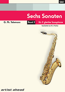 Georg Philipp Telemann Notenblätter 6 Sonaten op.2 Band 2 (Nr.4-6)