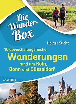 Kartonierter Einband Die Wanderbox - 10 abwechslungreiche Wanderungen rund um Köln, Bonn und Düsseldorf von Holger Sticht