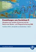 E-Book (pdf) Einstellungen zum Sozialstaat II von Oliver Nüchter, Roland Bieräugel, Florian Schipperges
