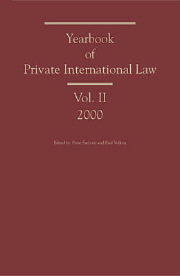 E-Book (pdf) Yearbook of Private International Law 2 (2000) von Petar Sarcevic, Paul Volken