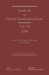 eBook (pdf) Yearbook of Private International Law 6 (2004) de Petar Sarcevic, Paul Volken, Andrea Bonomi