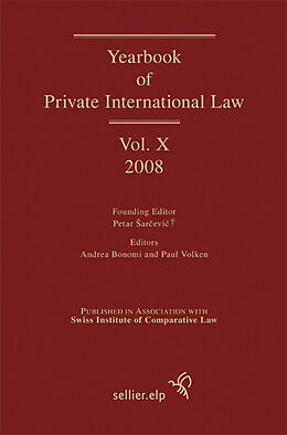 eBook (pdf) Yearbook of Private International Law 10 (2008) de Paul Volken, Andrea Bonomi