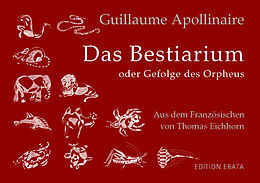 Kartonierter Einband Bestiarium von Guillaume Apollinaire