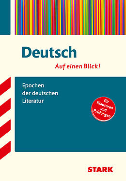 Kartonierter Einband STARK Deutsch - auf einen Blick! Epochen der deutschen Literatur von Markus Hille