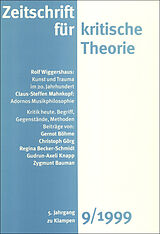 E-Book (pdf) Zeitschrift für kritische Theorie / Zeitschrift für kritische Theorie, Heft 9 von 