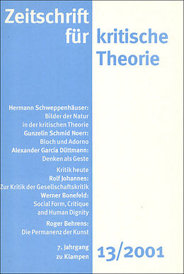 eBook (pdf) Zeitschrift für kritische Theorie / Zeitschrift für kritische Theorie, Heft 13 de 