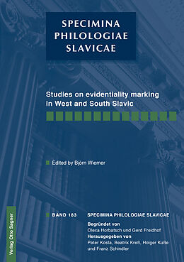 Kartonierter Einband Studies on evidentiality marking in West and South Slavic von 