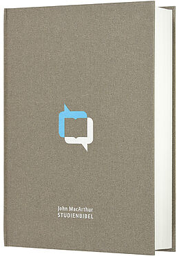 Leinen-Einband MacArthur Studienbibel  Schlachter 2000 (Hardcover, grau) von 