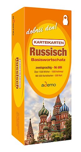 Kartonierter Einband Karteikarten Basiswortschatz Russisch von ademo GmbH
