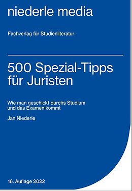 Kartonierter Einband 500 Spezial-Tipps für Juristen - 2022 von Jan Niederle