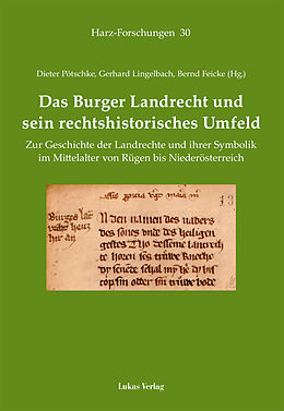 Kartonierter Einband Das Burger Landrecht und sein rechtshistorisches Umfeld von 